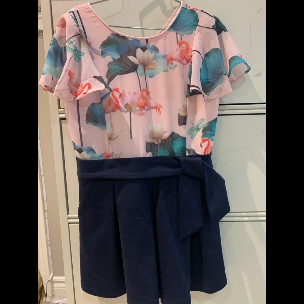 Baker by Ted Baker girls one piece romper dress 8y